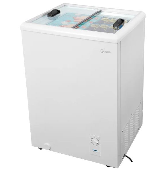 MCRC03B3AWW - Midea 3.0 cu ft. White Commercial Ice Cream Convertible Freezer or Refrigerator with Removable Storage Basket